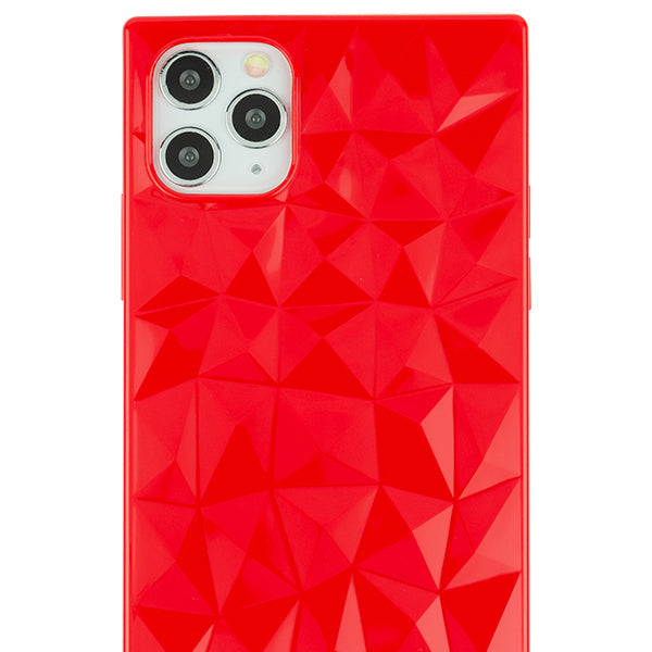Square Box Triangle Tpu Skin Red Case Iphone 12 Pro