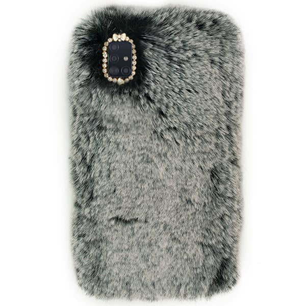 Fur Black Case Grey Samsung A51