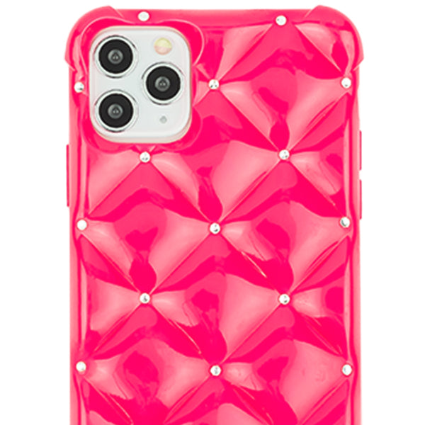 Plush Tpu Bling Skin Hot Pink Iphone 11 Pro Max