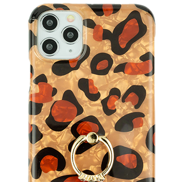 Leopard Brown Ring Tpu Skin Iphone 11 Pro Max