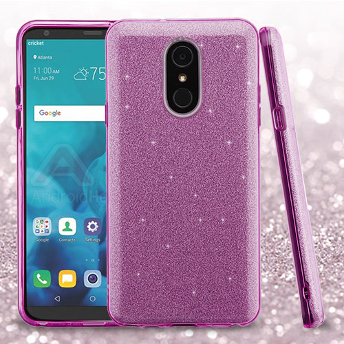 Glitter Purple Lg Stylo 4 - Bling Cases.com