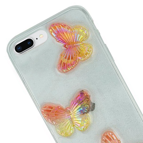 Butterflies 3D Rose Case IPhone 7/8 Plus