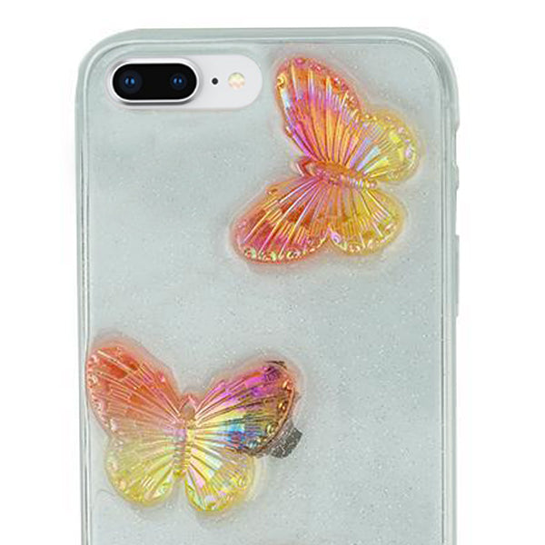 Butterflies 3D Rose Case IPhone 7/8 Plus