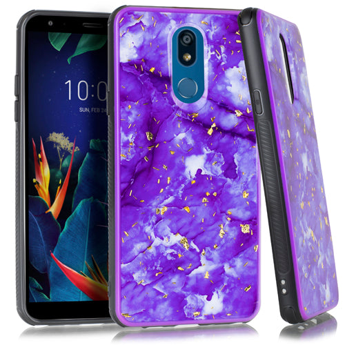 Marble Purple Flake Case LG K40 - Bling Cases.com