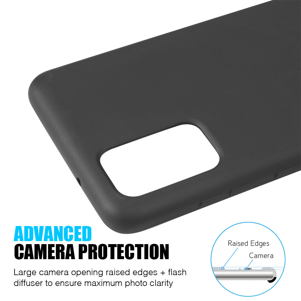 Silicone Skin Black Samsung S20 - Bling Cases.com