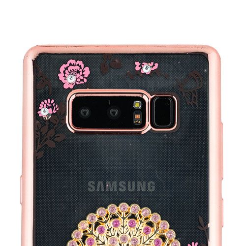 Peacock Ring Holder Note 8 - Bling Cases.com