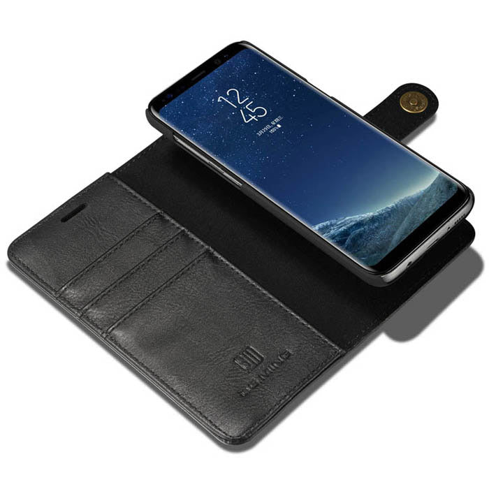 Detachable Ming Wallet Black Samsung S8 Plus - Bling Cases.com