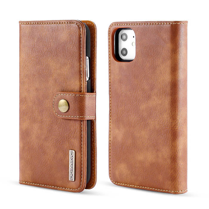 Detachable Ming Brown Wallet Iphone 11 - Bling Cases.com