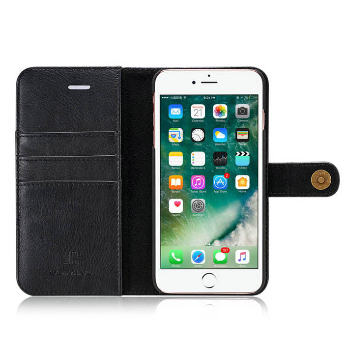 Detachable Ming Black Wallet Iphone 7/8 Plus - Bling Cases.com