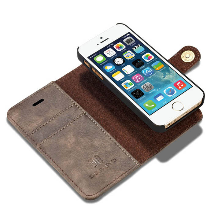 Detachable Wallet Ming Grey Iphone 5/5S/5SE - Bling Cases.com