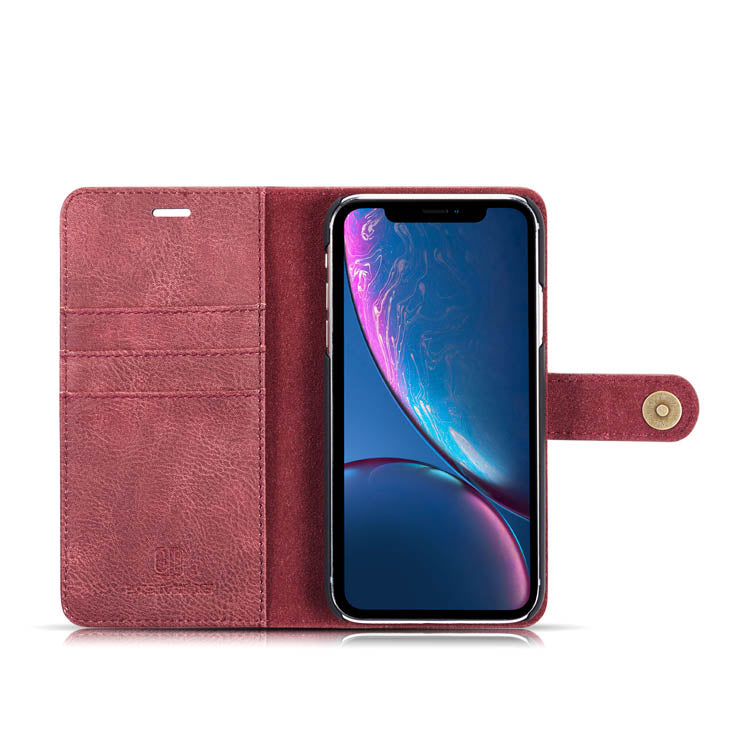 Detachable Ming Burgundy Wallet Iphone XR - Bling Cases.com
