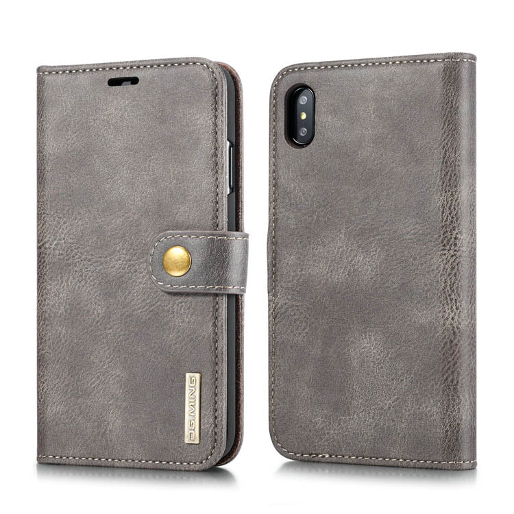 Detachable Ming Grey Wallet Iphone 10/X/XS - Bling Cases.com