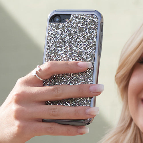 Hybrid Bling Case Grey Iphone 6/7/8 Plus