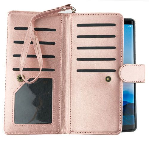 Detachable Rose Gold Wallet Samsung S10E - Bling Cases.com