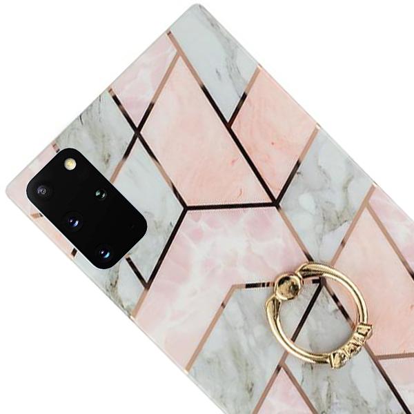 Marble Pink White Samsung S20 Plus