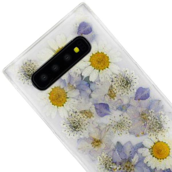 Real Flowers Purple Case Samsung S10 Plus