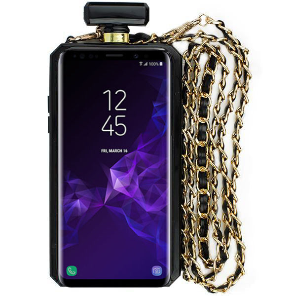 Handmade Bling Black Bottle Case S9