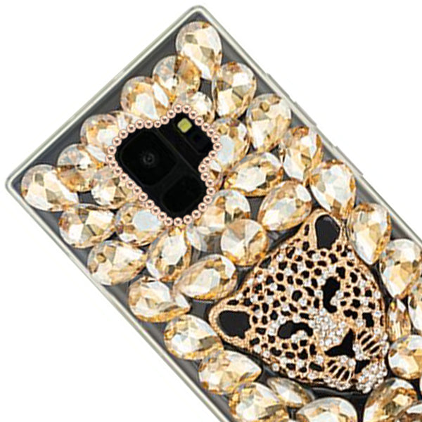 Handmade Gold Cheetah Case Samsung S9 Plus