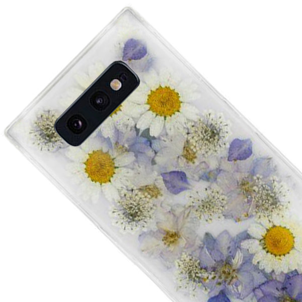 Real Flowers Purple Case Samsung S10E