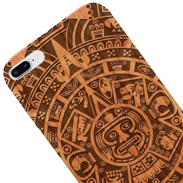 Mayan Calendar Aztec Wood Case Iphone 7/8 Plus