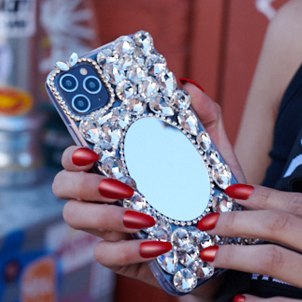 Handmade Bling Mirror Silver Case Samsung J3 2017