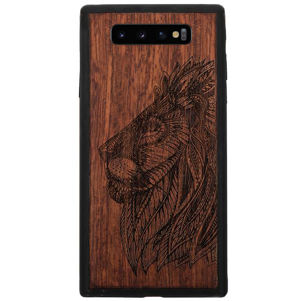 Lion Real Wood Case Samsung S10