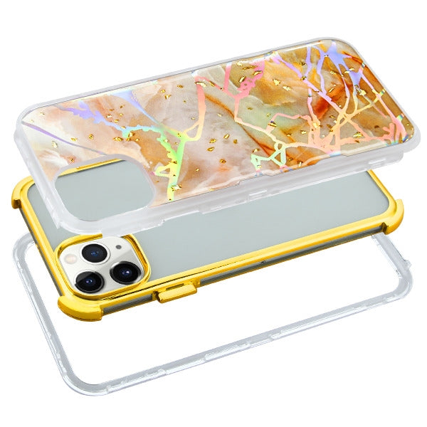 Heavy Duty Marble Gold Iphone 11 Pro Max - Bling Cases.com