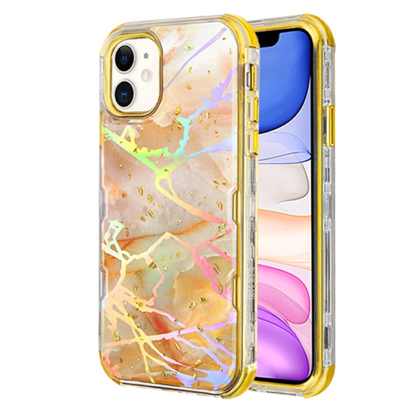 Hybrid Marble Gold Case Iphone 11 - Bling Cases.com