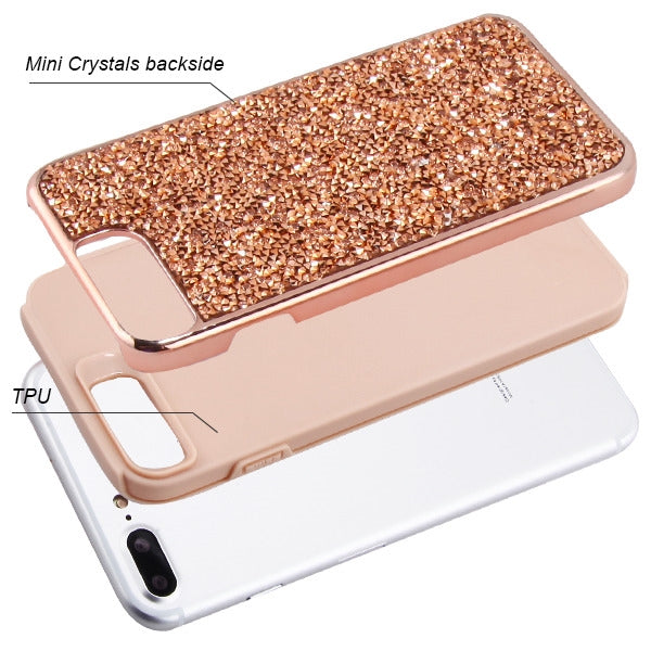 Hybrid Bling Case Rose Gold Iphone 6/7/8 Plus - Bling Cases.com