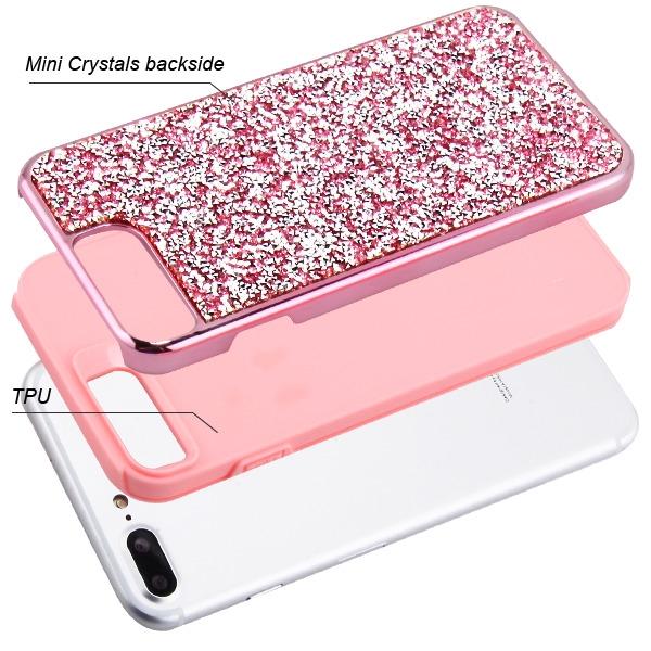 Hybrid Bling Case Pink Iphone 6/7/8 Plus - Bling Cases.com