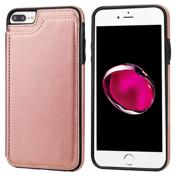 Book Card Rose Gold Case Iphone 6/7/8 Plus - Bling Cases.com