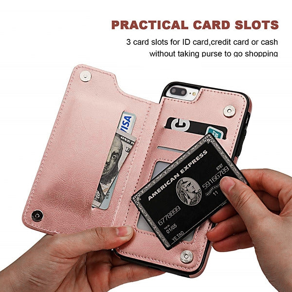 Book Card Rose Gold Case Iphone 6/7/8 Plus - Bling Cases.com