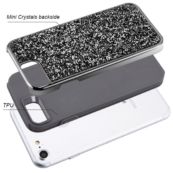 Hybrid Bling Case Grey Iphone 6/7/8 - Bling Cases.com