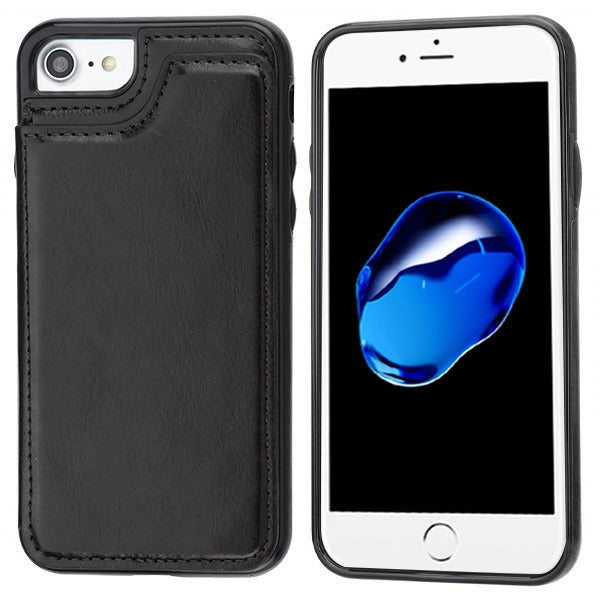 Book Card Black Case Iphone 6/7/8 - Bling Cases.com