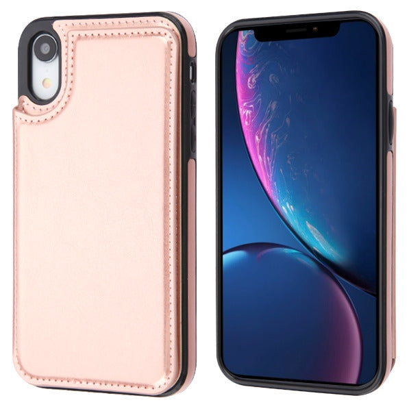 Back Book Card Case Rose Gold Iphone XR - Bling Cases.com