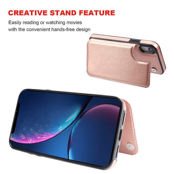 Back Book Card Case Rose Gold Iphone XR - Bling Cases.com