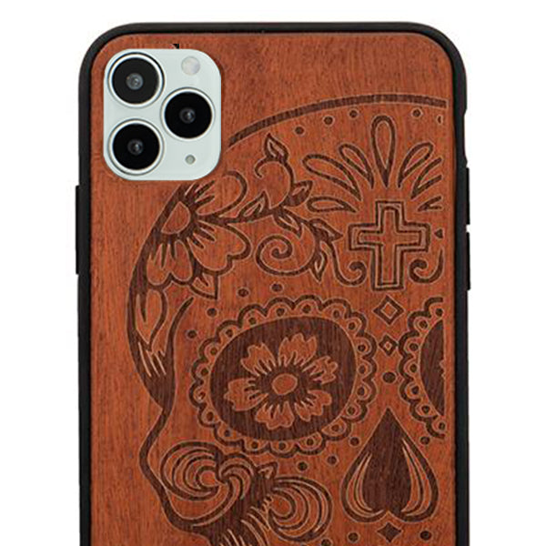 Skull Real Wood Iphone 12 Pro Max