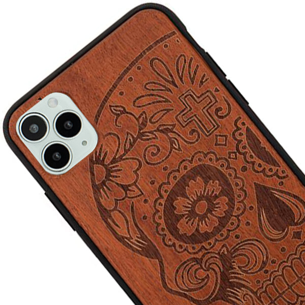 Skull Real Wood Iphone 12/12 Pro