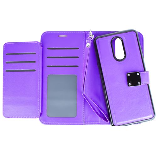 Detachable Wallet Purple Lg Stylo 4 - Bling Cases.com