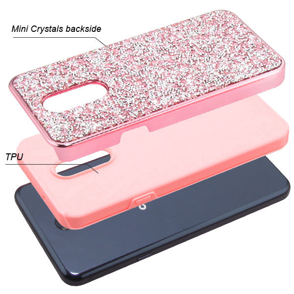 Hybrid Bling Pink Stylo 5 - Bling Cases.com