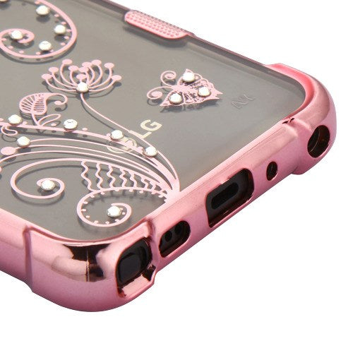 Lillie's Butterfly Bling Pink Case Lg Stylo 4 - Bling Cases.com