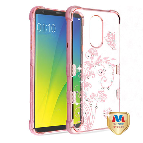 Lillie's Butterfly Bling Pink Case Lg Stylo 4 - Bling Cases.com