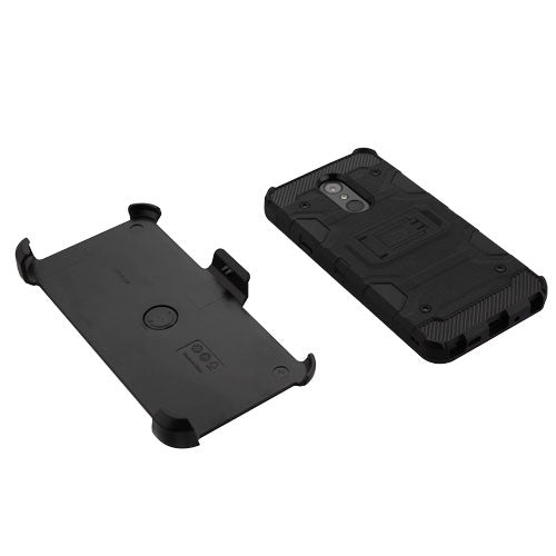 Military Grade Holster Case Black Lg Stylo 4 - Bling Cases.com