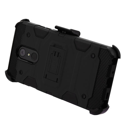 Military Grade Holster Case Black Lg Stylo 4 - Bling Cases.com