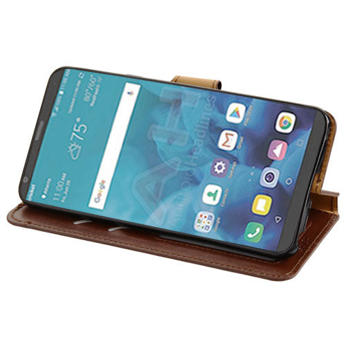 Brown Wallet Lg Stylo 4 - Bling Cases.com