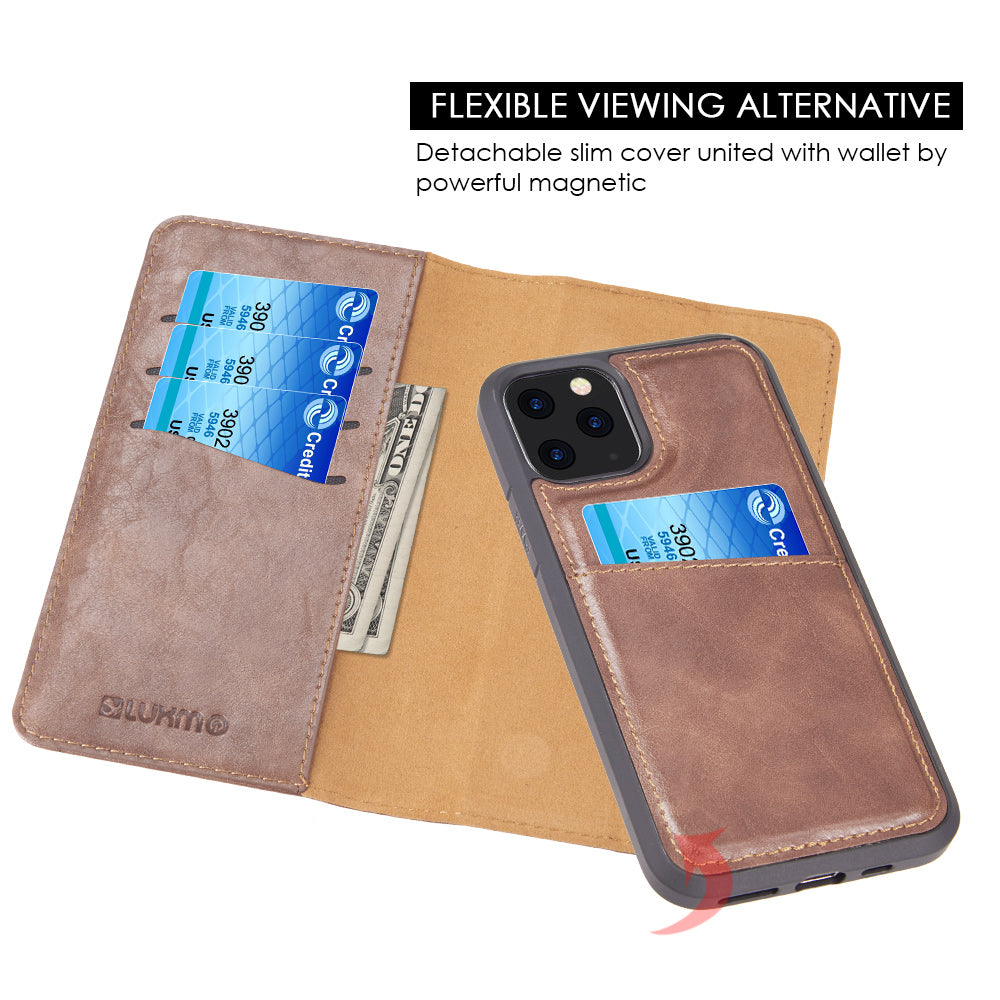 Detachable Wallet Brown Iphone 11 Pro Max - Bling Cases.com