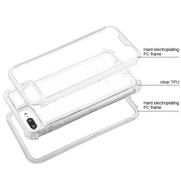 Hybrid Clear Case Iphone 6/7/8 Plus - Bling Cases.com