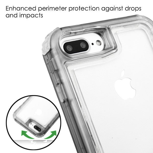 Hybrid Clear Smoke Case Iphone 6/7/8 Plus - Bling Cases.com