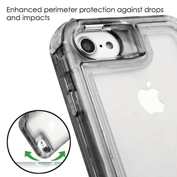 Hybrid Clear Smoke Case Iphone 6/7/8 - Bling Cases.com