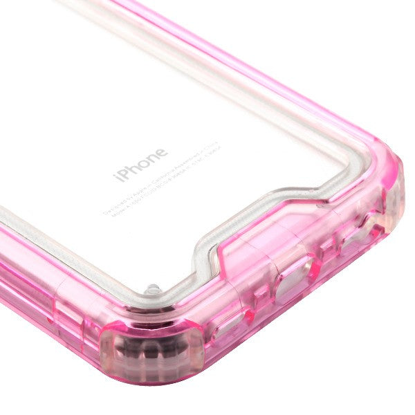 Hybrid Clear Pink Case Iphone 6/7/8 - Bling Cases.com